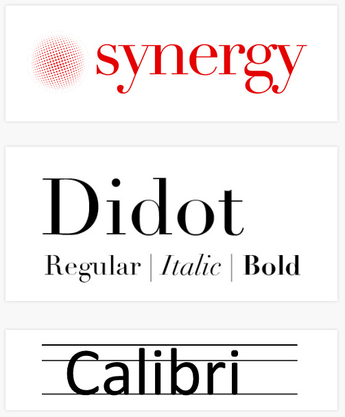 Synergy IXS font style
